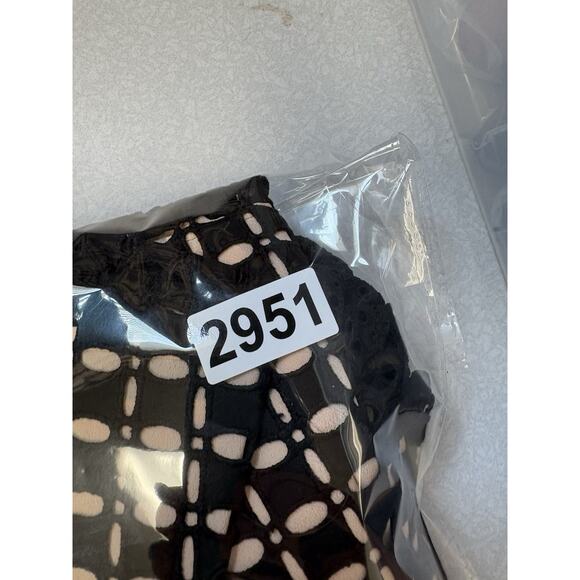 J. Crew One Shoulder Blouse Black Eyelet Nude Lined Top Women’s 4 NWT - Picture 14 of 14